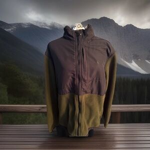 Ralph Lauren Men's Black and Olive Performance Jacket